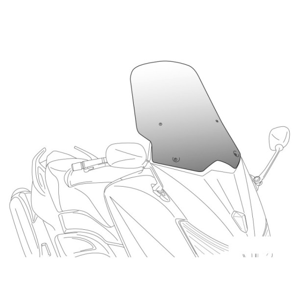 Puig V-Tech Line Touring Screen Light Smoke